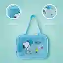 Organizador Para Viaje Serie Snoopy Colorful Azul Miniso