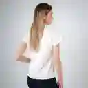 Camiseta Perlas Delantero Blanco M Fuera de Serie