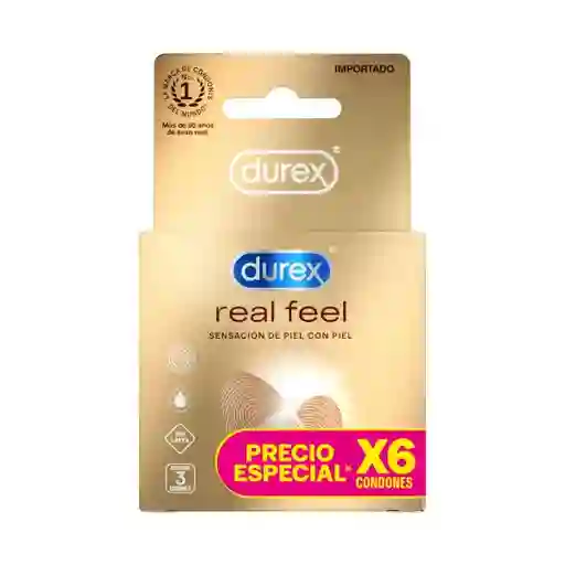 Durex Condón Real Feel 6 Und