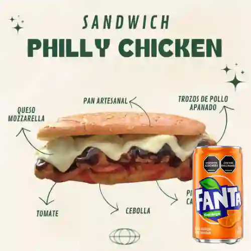 Combo Philly Chicken + Fanta Naranja 235ml