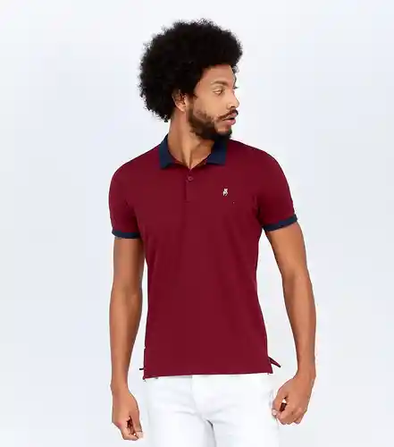 Typer Camiseta Polo Vinotinto Talla M 823918