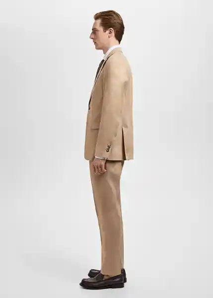 Blazer Americana Amalfi Beige Talla 56 Hombre Mango
