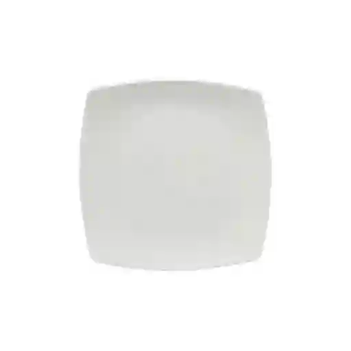 Sabana Plato Pequeño Borde Cuadrado Blanco