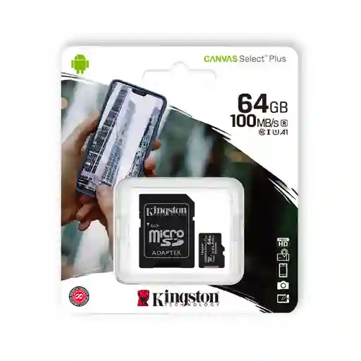 Memoria Micro Sd 64gb Kingston Canvas Select Plus