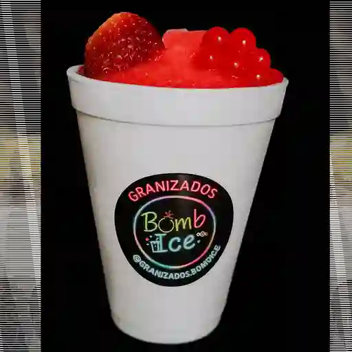 Granizado fresa whisky 12 onzas