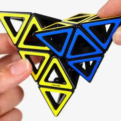 Recent Toys Juego de Destreza Pyraminx Rompecabezas Hollow