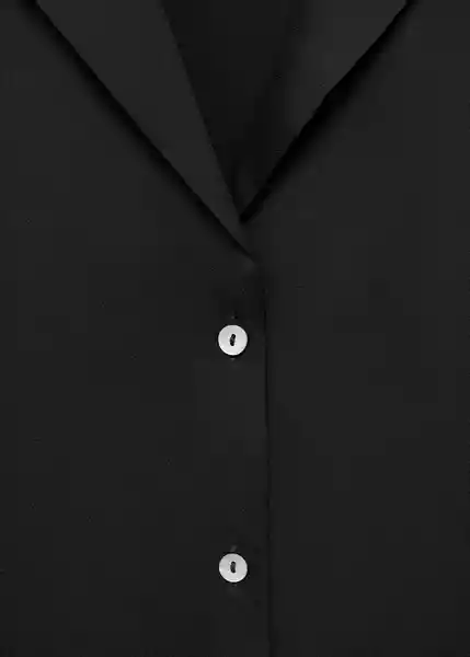 Camisa Sassa Negro Talla M Mujer Mango