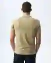 Camiseta Hombre Beige Talla S 801G000_BEI161110 Americanino