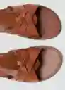Sandalias Aura Cuero Talla 29 Niñas Mango