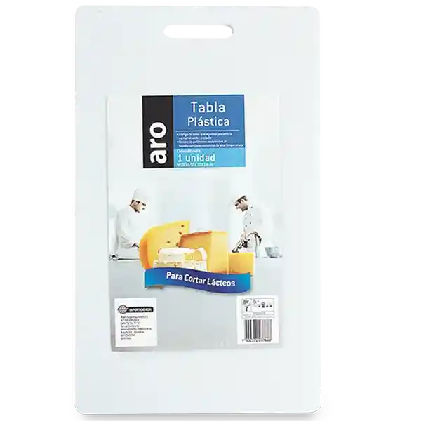 Aro Tabla Para Cortar Blanca 50 x 30 x 1.4 cm