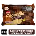 Galletas COCOSETTE Wafer rellenas con crema de coco 8 Unds x 368g