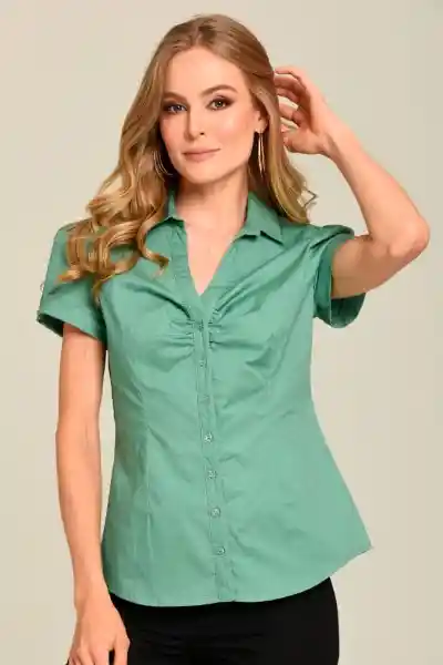 Camisa New Jackie Color Verde Salvia Talla S Ragged
