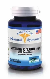 Natural Systems Suplemento Dietario Vitamina C con Rose Hips