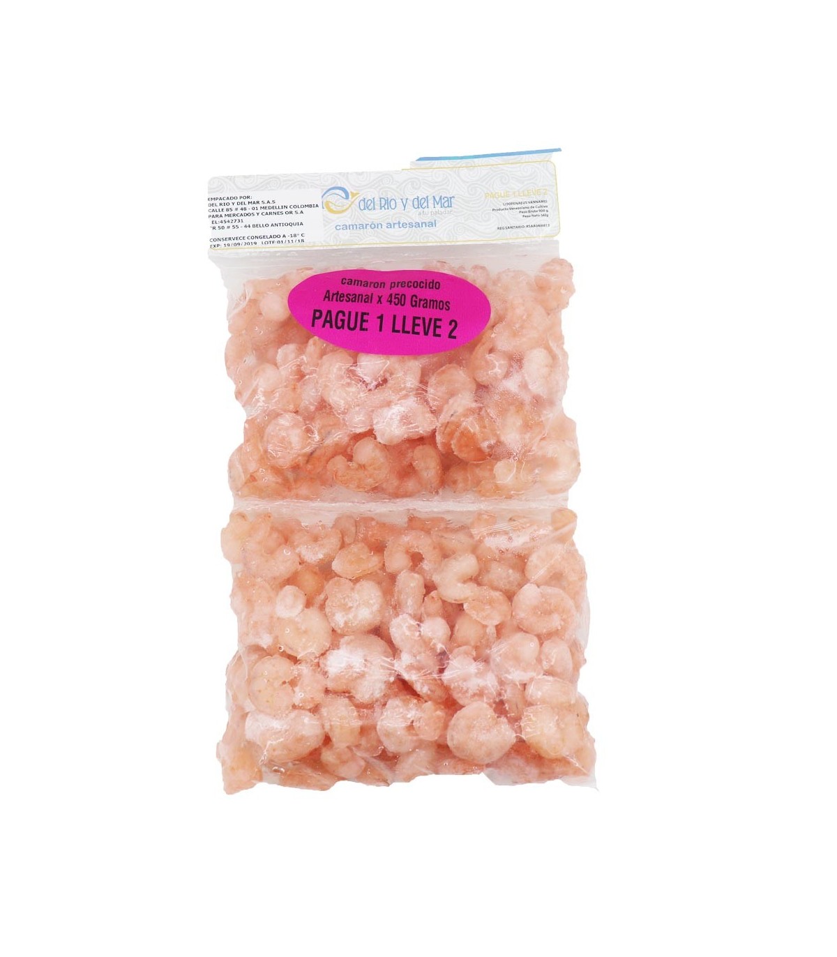 Del Rio y del Mar Camarones Artesanales 450 g