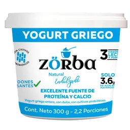 Zörba Yogurt Griego Entero Endulzado 300 g