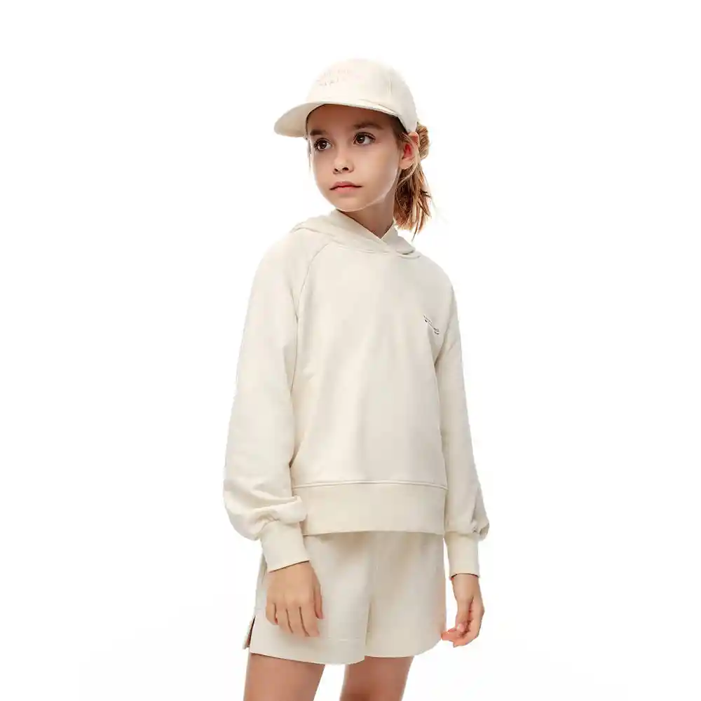 Buzo Con Capucha en Algodón Kids Femenino Langi Kd Gef Talla 4