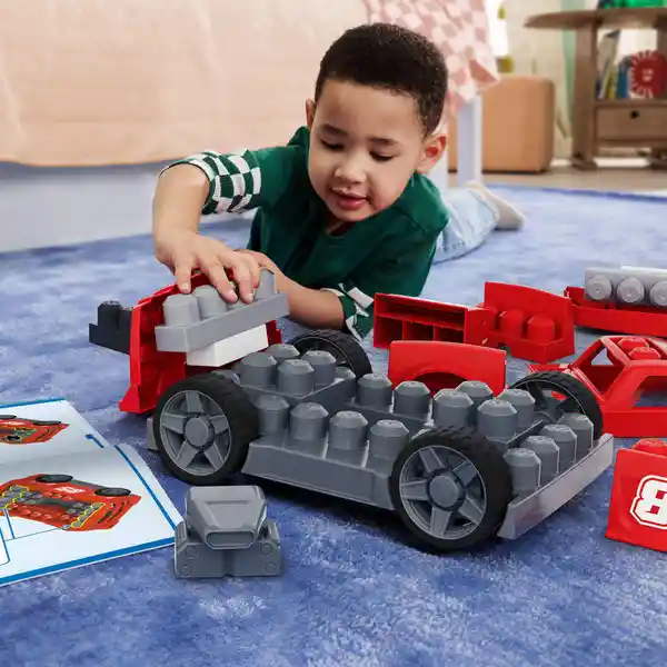 Mega Bloks Set de Construcción 3 en 1 Auto Arma y Acelera 3 Jkg35
