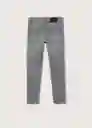 Jeans Slim Tejano Gris Talla 08 Niños Mango