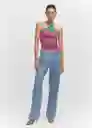 Top Guido Fucsia Talla S Mujer Mango