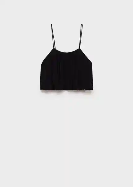 Top Ball Negro Talla M Mujer Mango