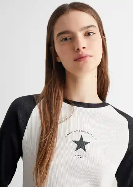 Camiseta Star Niñas Antracita Talla 18 Mango