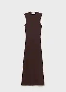 Vestido Norita Marrón Talla L Mujer Mango