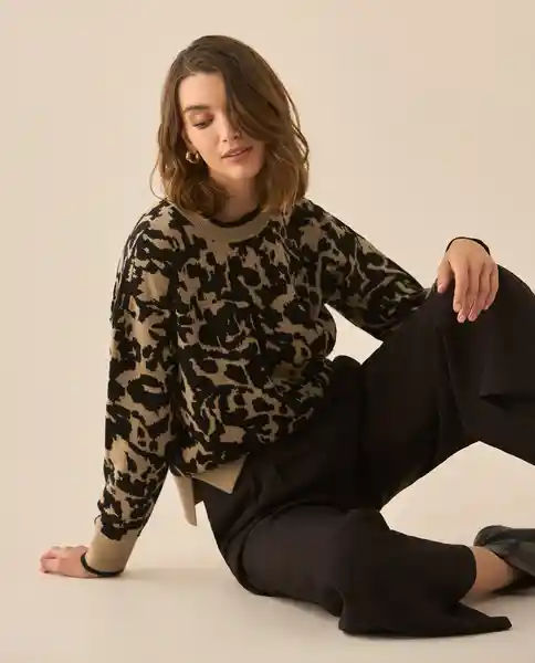 Saco Tejido Negro Noche Ultraoscuro Talla L 663G200 Esprit