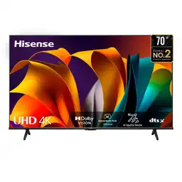 Televisor Hisense 70 Pulgadas Led Uhd-4k Smart Tv 70a6n