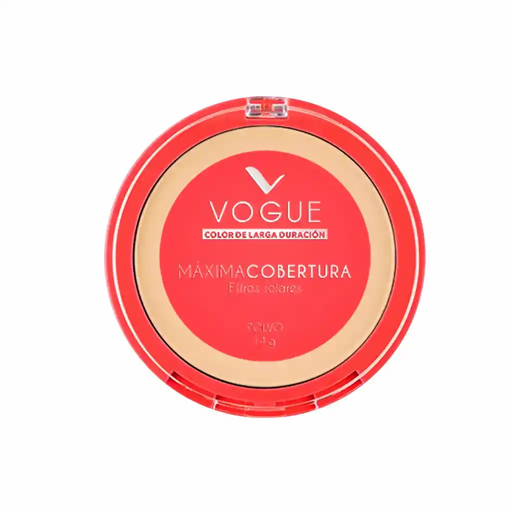 Vogue Polvo Compacto Máximo Cubrimiento Caramelo