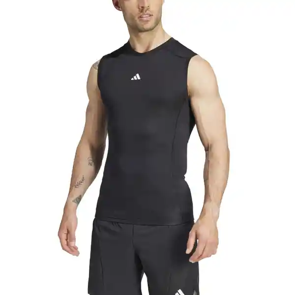 Adidas Camiseta Tf Sl Tee Para Hombre Negro Talla S