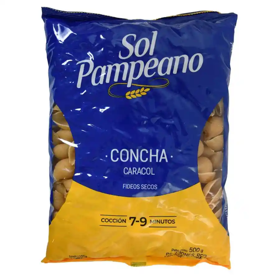 Pasta Concha Sol Pampeano