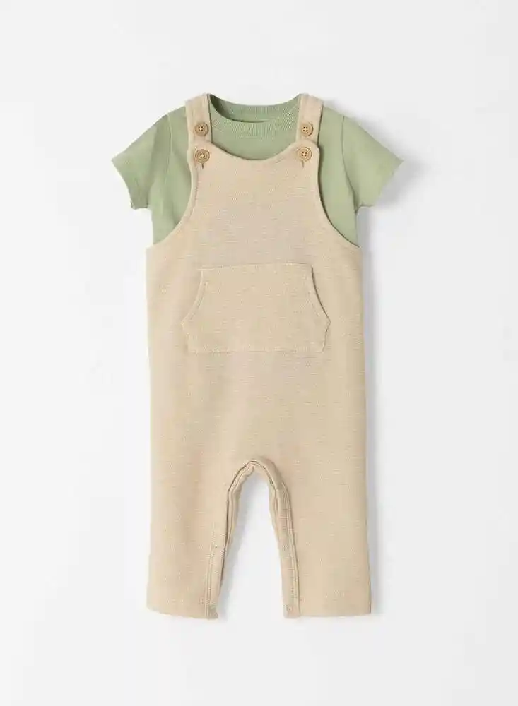 Conjunto Conjunto 3/6 Meses-crema