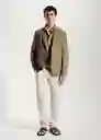 Blazer Americana Murano Khaki Talla 46 Hombre Mango