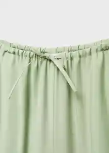 Pantalón Lisa-w Verde Talla S Mujer Mango