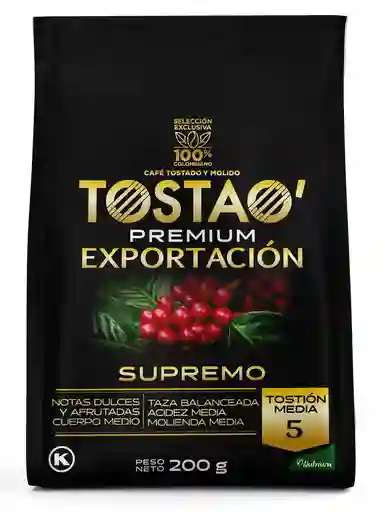 Cafe Tostao Supremo 200 Gr
