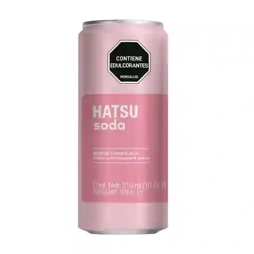 Soda Hatsu Frambuesa Rosas Lata 310 mL