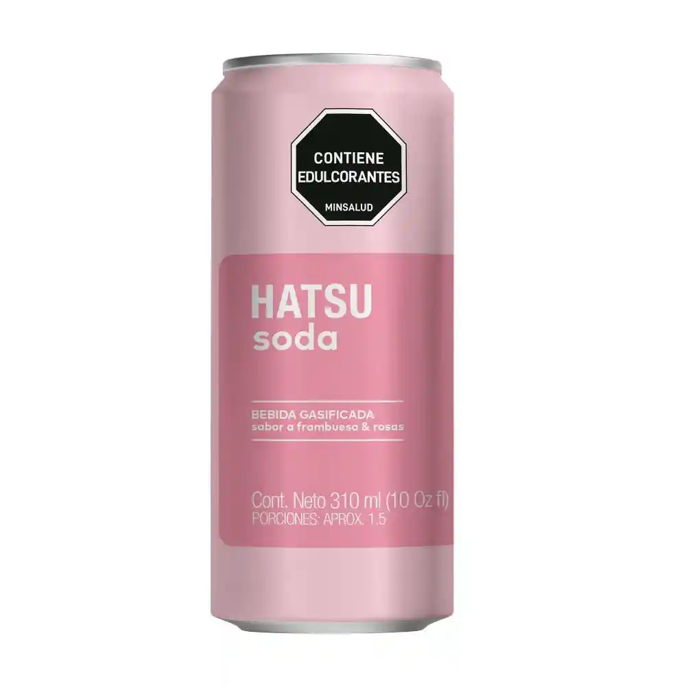 Hatsu Soda Frambuesa Rosas