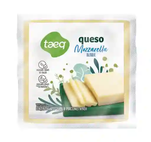 Queso Mozzarella Taeq Bloque (230 Gr)