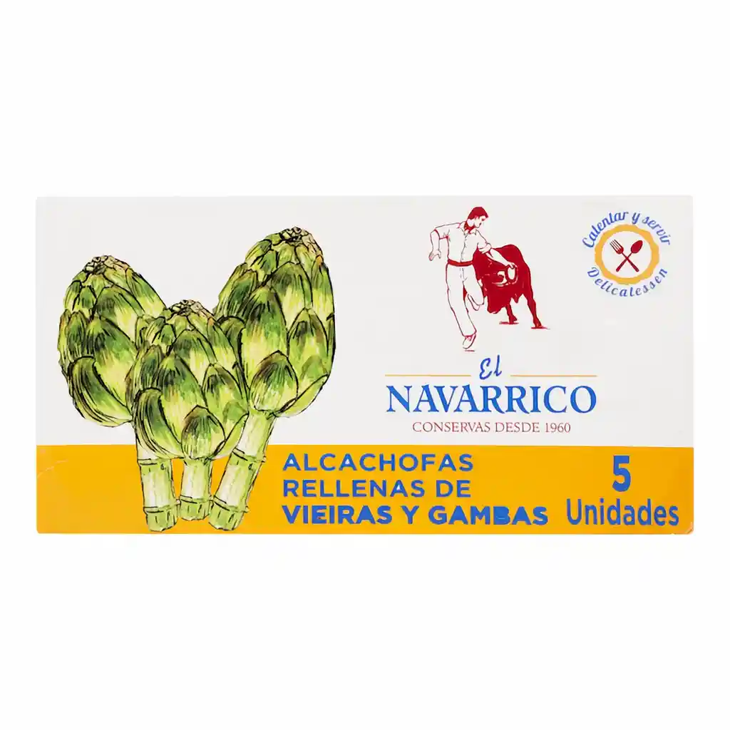 El Navarrico Alcachofas Rellenas de Vieras y Gambas