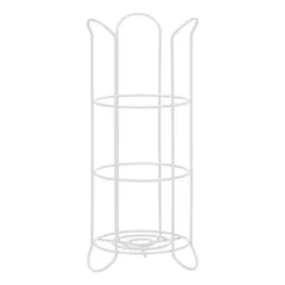 Casaideas Porta Rollo Papel Higiénico Blanco Diseño 0005
