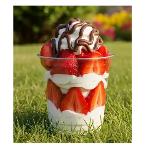 Fresas con crema