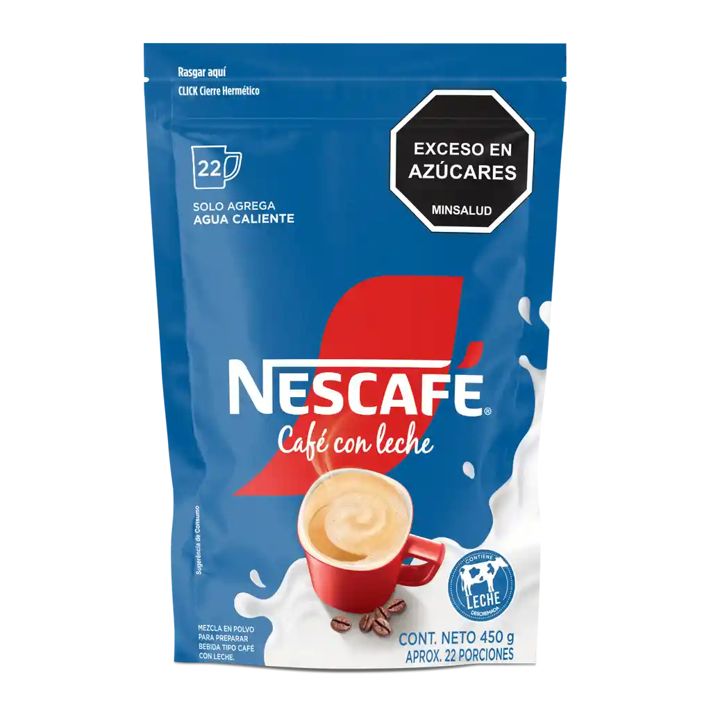 Café con Leche NESCAFÉ soluble x 450g