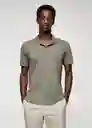 Camisa Polo Taga Khaki Talla L Hombre Mango