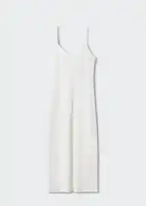 Vestido Paulita Blanco Talla S Mujer Mango