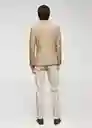 Blazer Americana Verner Beige Talla 50 Hombre Mango