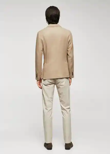 Blazer Americana Verner Beige Talla 50 Hombre Mango