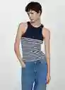 Top Roni Navy Talla S Mujer Mango