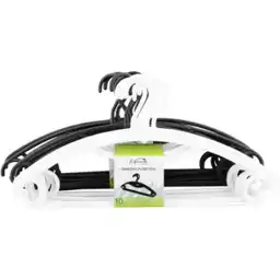 Expressions Set 10 Ganchos Ropa Blanco - Negro Bt024-Ph636310