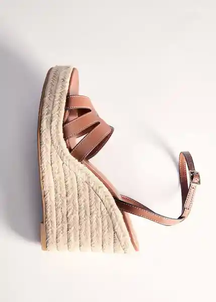 Sandalias Aurora Cuero Talla 39 Mujer Mango