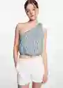 Top Sirenat Verde Pastel Talla 21 Niñas Mango